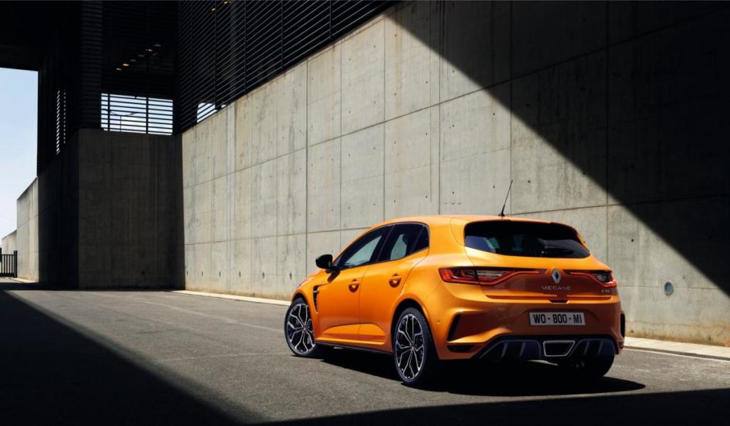 Trasera del Renault Mégane R.S. 2018
