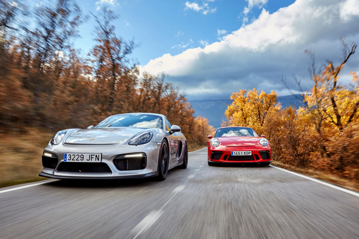 comparativa porsche 911 GT3 vs Porsche Cayman GT4