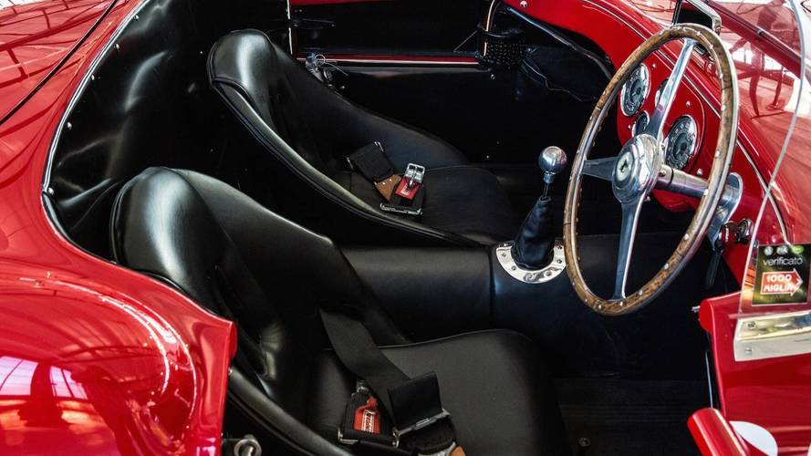 Interior del Ferrari 166 MM Spider
