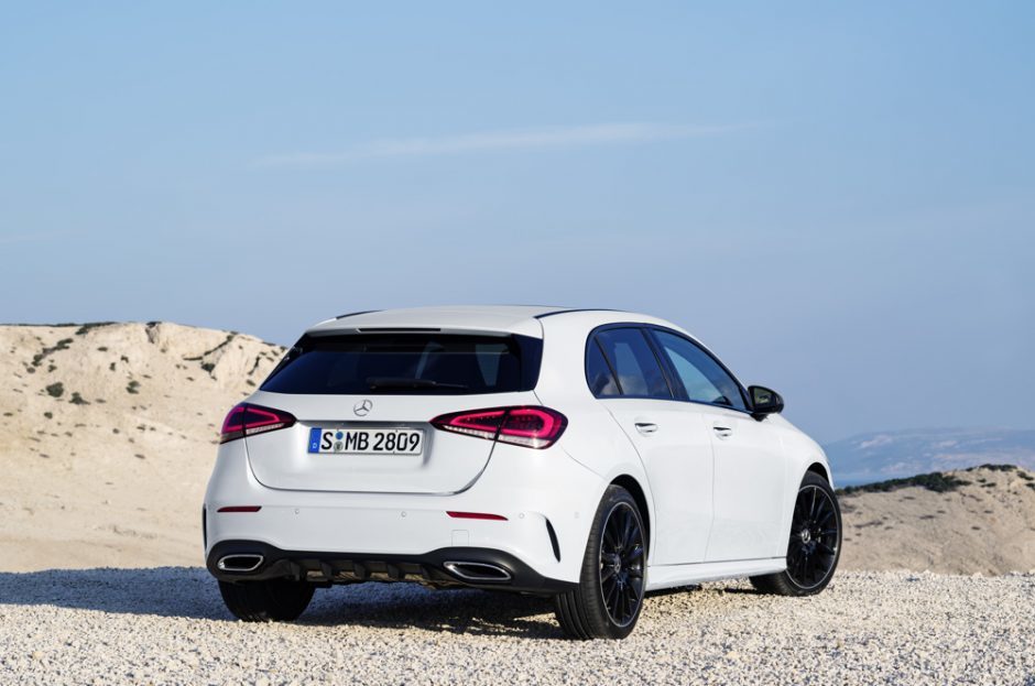 Trasera del Mercedes-Benz Clase A 2018