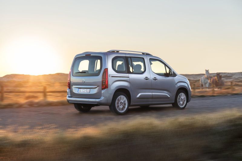 Trasera del Opel Combo Life 2018