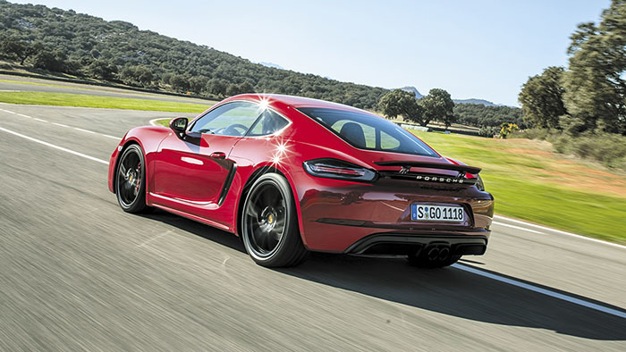 Porsche 718 Cayman GTS, gtrasera en acción