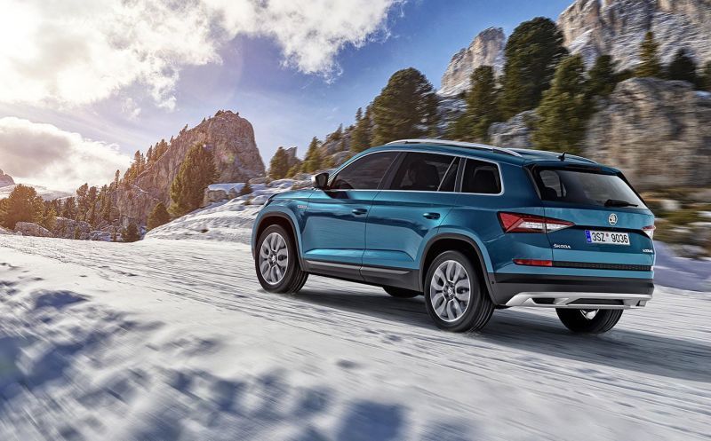 Trasera del Skoda Kodiaq Scout