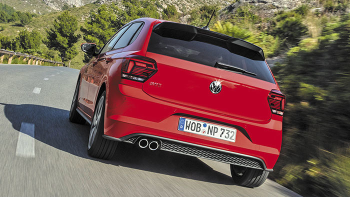 Volkswagen Polo GTI 2018, trasera en accion