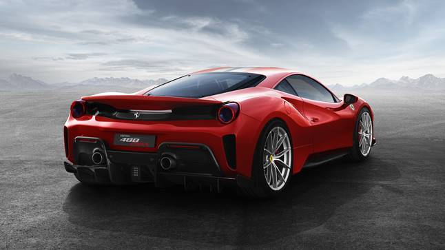Ferrari 488 Pista trasera