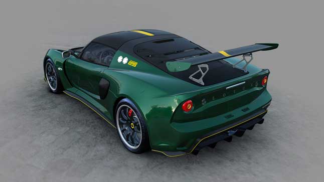 Lotus Exige Cup 430 Type 25 trasera