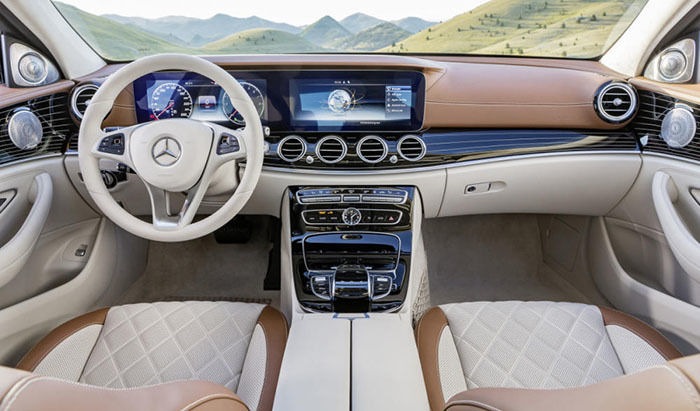interior del Mercedes Clase E