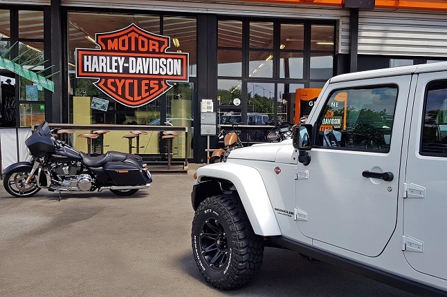 Jeep y Harley
