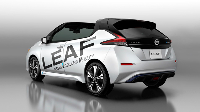 Nissan Leaf Open Car trasera