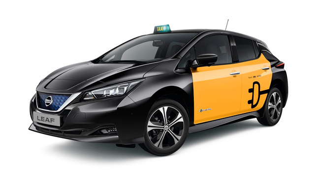 Nissan Leaf taxi de Barcelona