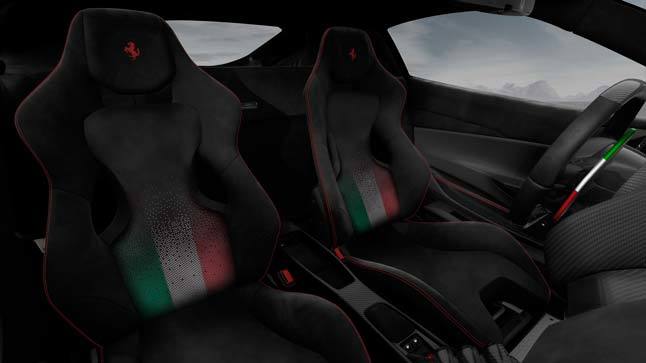 Interior Ferrari 488 Pista Piloti Ferrari