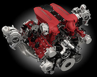 Motor Ferrari 3.9 V8