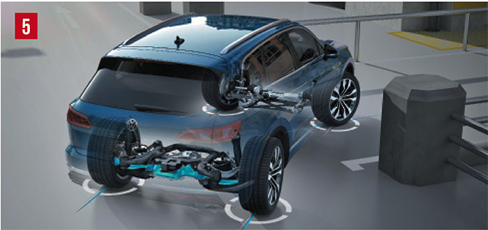 sistema direccion ruedas traseras volkswagen touareg 2018