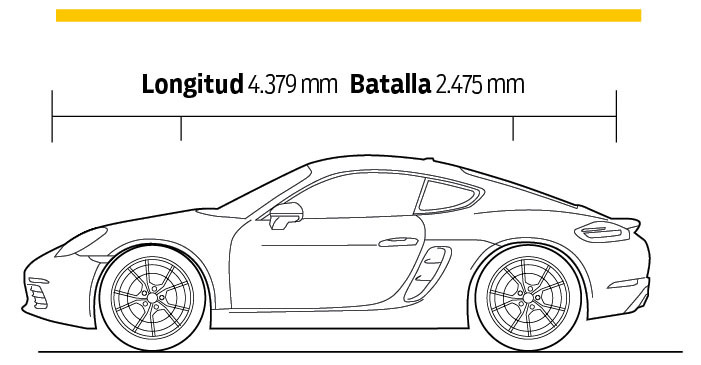 medidas Porsche 718 Cayman S