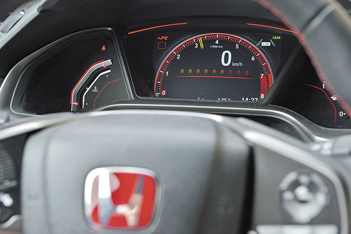 Honda Civic Type R instrumentación