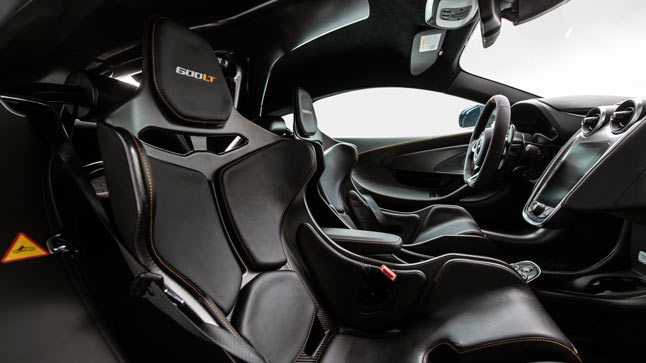 McLaren 600LT Stealth Grey interior