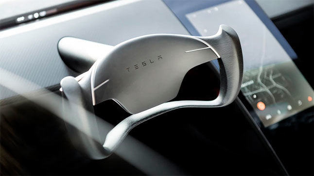 volante del Tesla Roadster