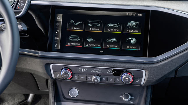 Audi Q3 pantalla