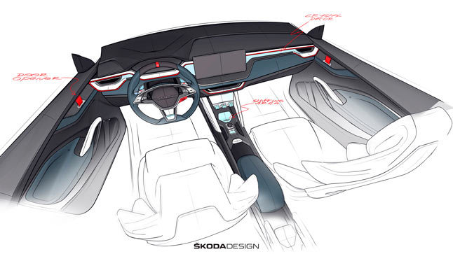 Skoda Vision RS interior