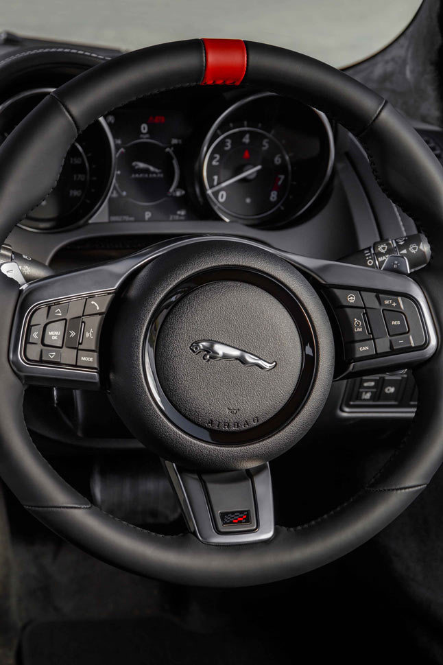 interior Jaguar F-Type Chequered Flag
