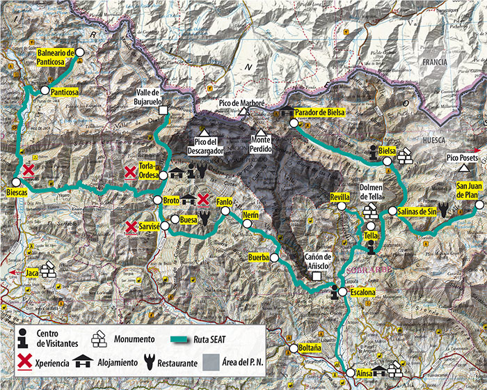 mapa pn ordesa y monte perdido