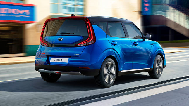 Kia Soul EV trasera
