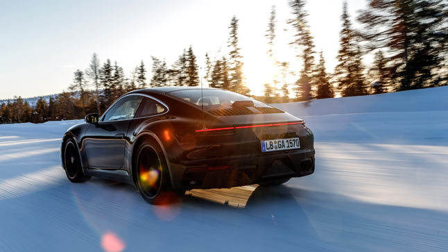 Porsche 911 nieve