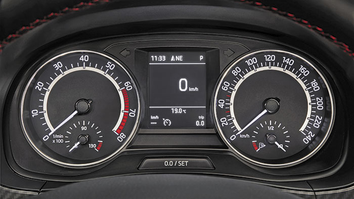 Skoda Fabia, instrumentación