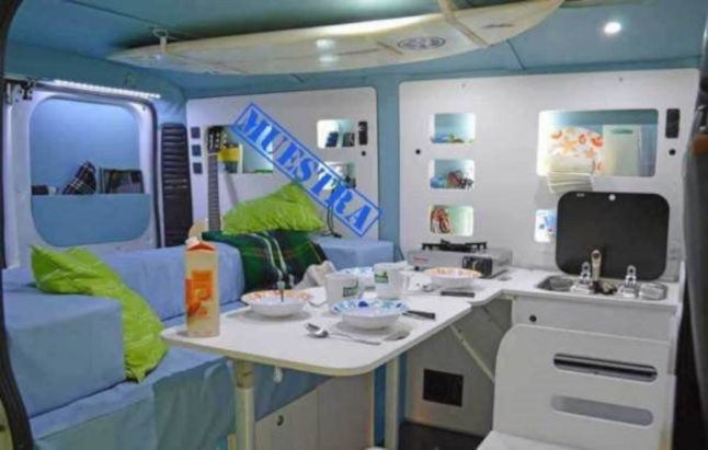 6 empresas para camperizar tu furgoneta en España 8 cocina blue sky micamper