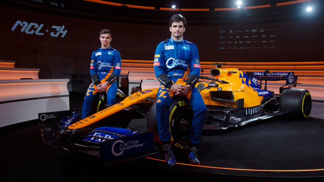 McLaren MCL34 Carlos Sainz y Lando Norris