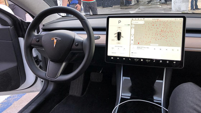 Tesla model 3 interior