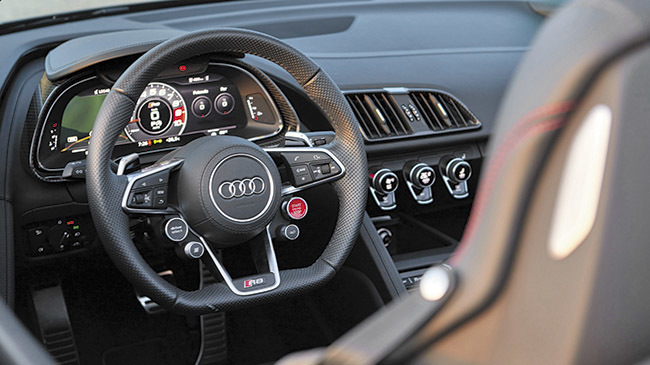 Audi R8 interior