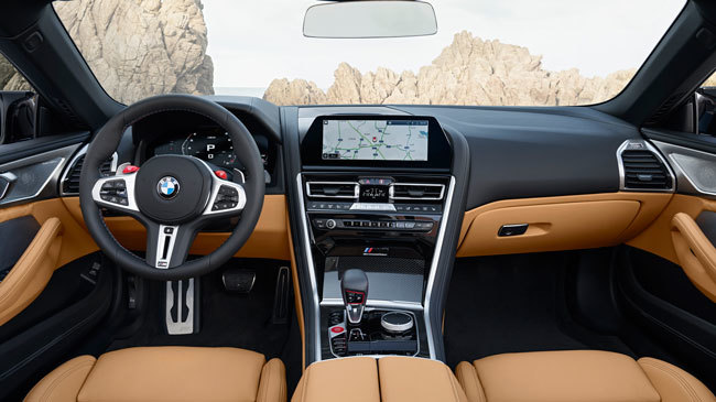 BMW M8 interior