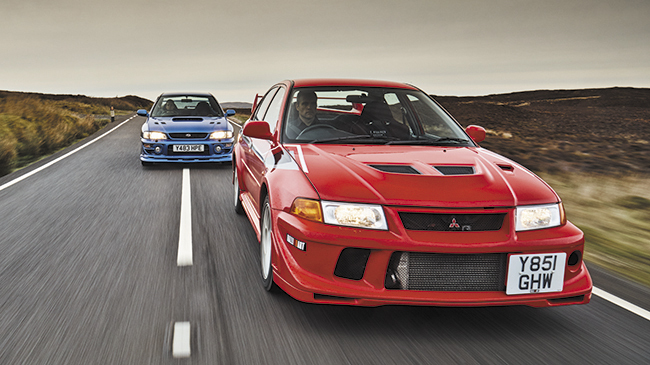 Mitsubishi Lancer EVO TME vs Subaru Impreza P1