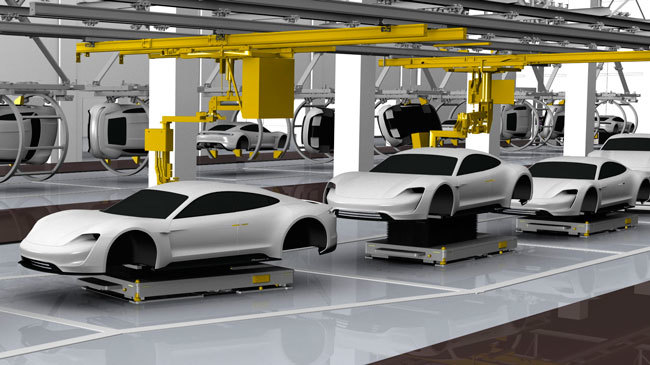Porsche Taycan producción
