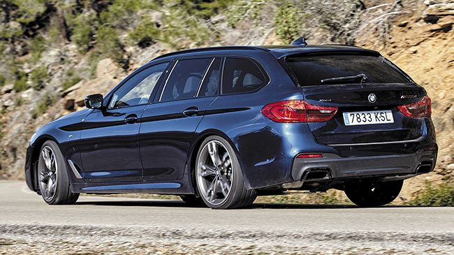 comparativa BMW M550d vs. Volvo V90 T8