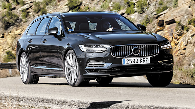 comparativa BMW M550d vs. Volvo V90 T8