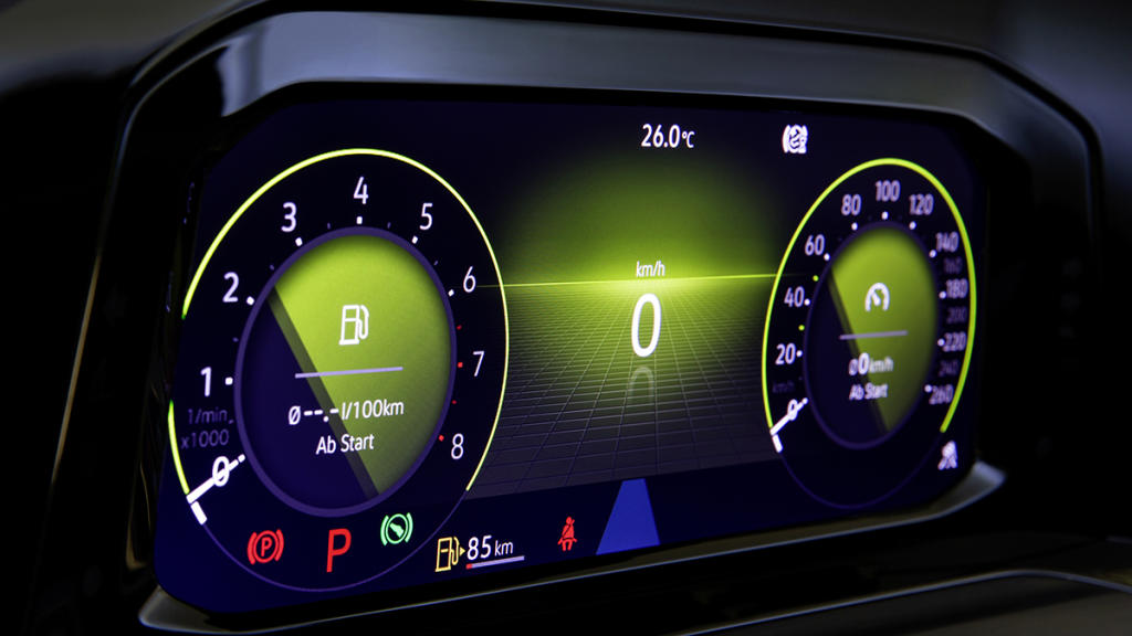 Volkswager Golf 8 instrumentacion