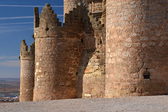 Detalle del castillo de Belmonte.