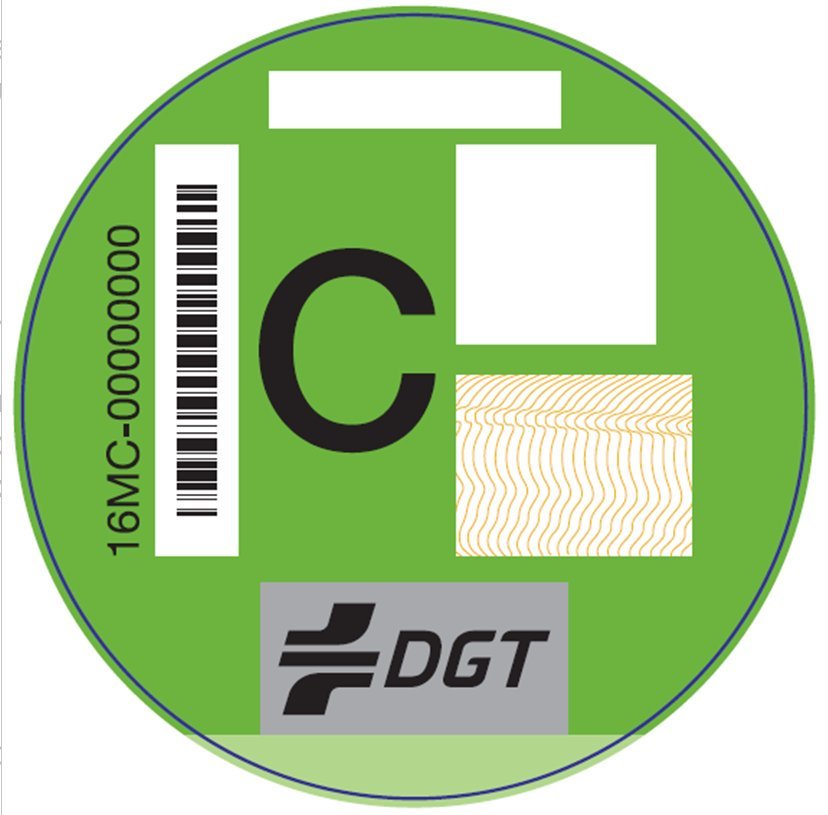 Pegatina de la DGT, ¿sabes lo que significan sus códigos? 9 Etiqueta C