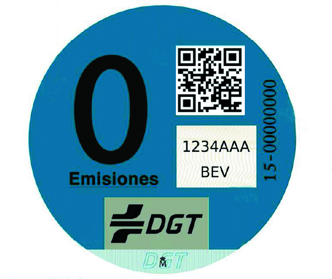 Pegatina de la DGT, ¿sabes lo que significan sus códigos? 7 etiqueta 0