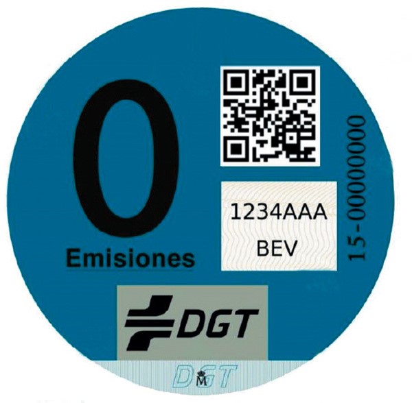 pegatina 0 emisiones dgt