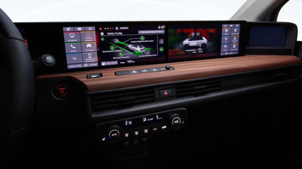 Honda e interior