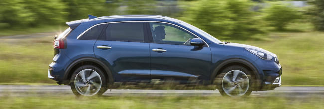 Fotos de la primera prueba del Kia Niro