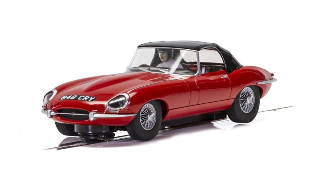 scalextric c4032 jaguar e type red 848cry