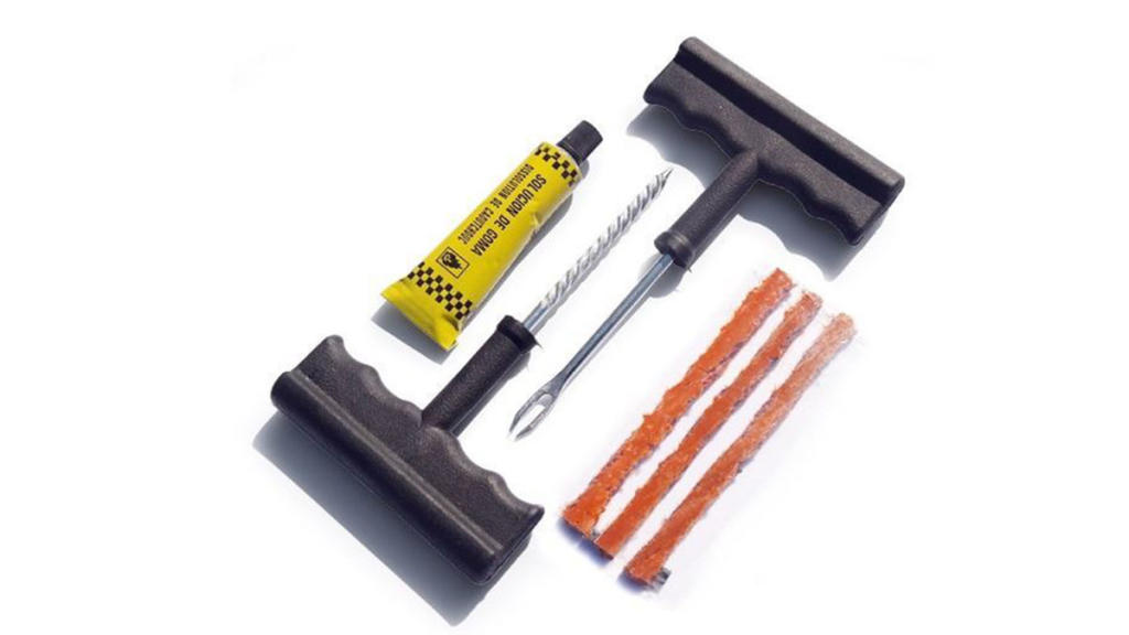 Kit de reparación K022 antipinchazos para moto y coche