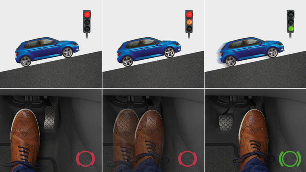 Skoda Fabia funcionamiento del Hill Holder