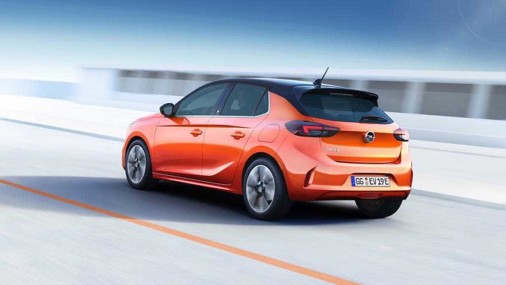 Opel Corsa-e trasera