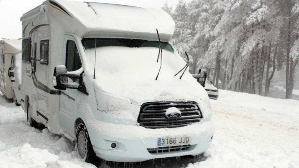 autocaravanas y nieve