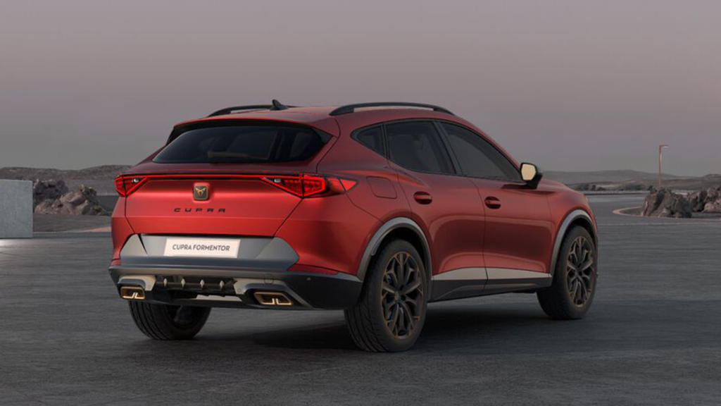 Cupra Formentor híbrido Rojo trasera